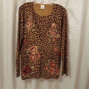 Women's Avon Layered look sweater, size L